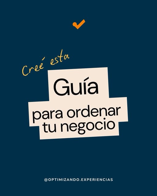 Portada de la guía para ordenar tu negocio