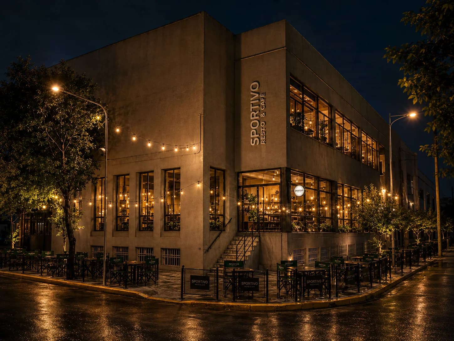 Frente de Sportivo Resto & Café en Baradero